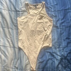 Beige Sleeveless Bodysuit